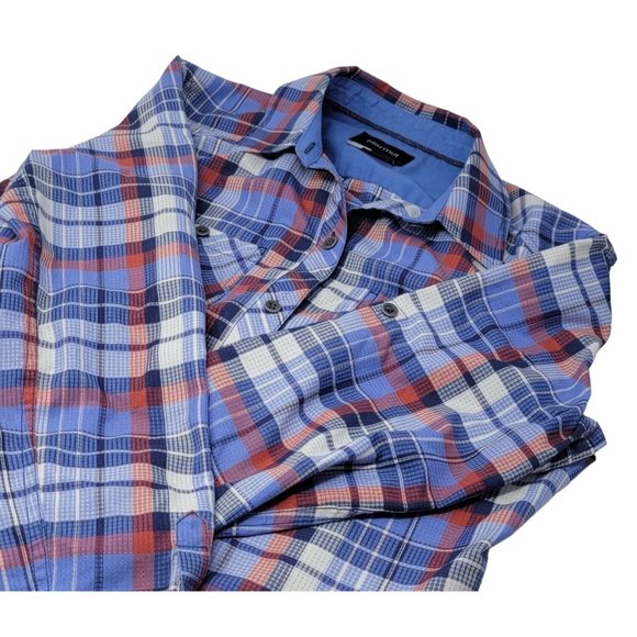 Marmot Women's Plaid Button Front 2 Pocket Long Sleeve Shirt Top Size Medium‎ - Picture 6 of 6